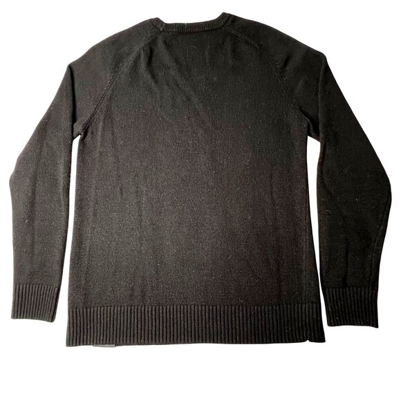 Scotch & Soda M  ‘Let’s stay home club’ sweater Comfortable Stretch Black - Picture 2 of 16